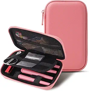 Smell Proof Bag – Smell Proof Stash Box with KS Tubes, Waterproof & Odor Proof Bag, Stash Box For Your Accessories,Travel Essentials for Men (Pink)